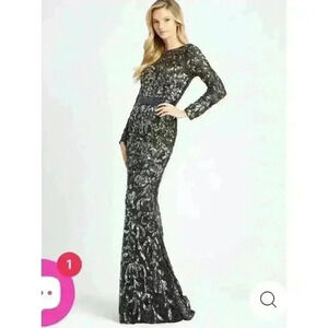 Mac Duggel 4316 Black/antique Gold Beautiful Dress!